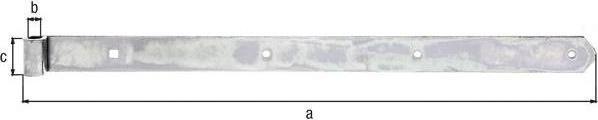 Productafbeelding GAH Rolluikband lengte 600 x 13 x 40 mm dikte 5 mm staal galv. verzinkt dikke film passief...