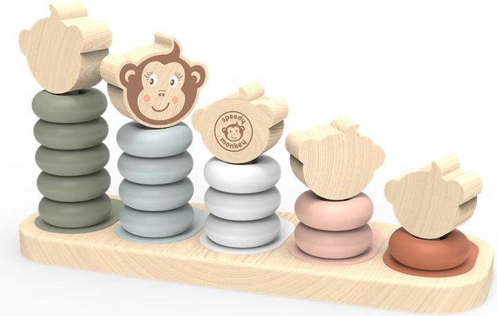 Immagine prodotto NICI SP1003 Famiglia di scimmie giocattolo impilabile 25,7x84x13,10cm