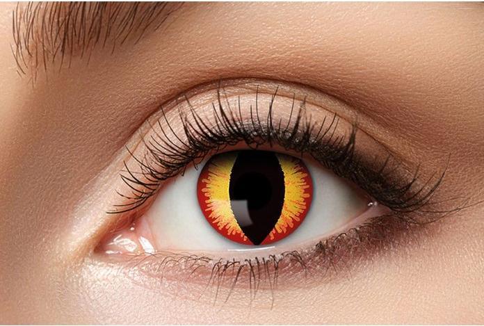 Actual product image Fasnacht Contact lenses Sauron's eyes (Yellow, Orange)