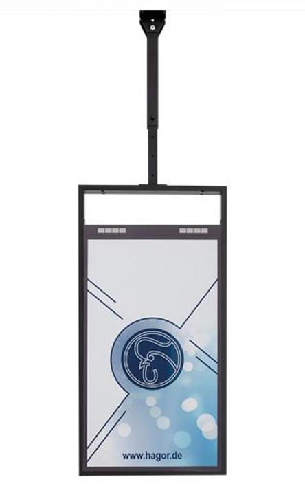 Actual product image Hagor Ceilingmount OM46N-D - Bracket - for Flat Panel Display - Black - Screen Size
