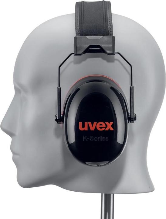 Produktbild Uvex Safety Kapselgehörschutz K30 schwarz, rot SNR 36 dB GrösseL, M, S (1 x)