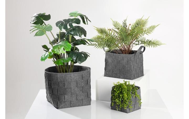 Produktbild N8werk Aufbewahrungskorb Filz 40 cm Dunkelgrau (1 x, 40 cm)