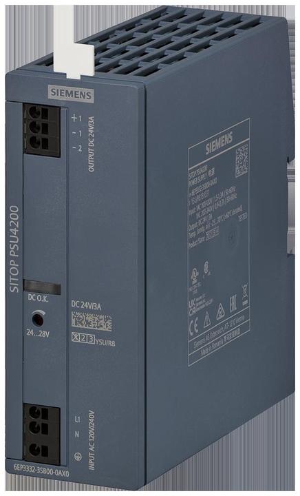 Immagine prodotto Siemens 6EP3332-3SB00-0AX0 SITOP PSU4200 Alimentatore monofase DC 24V/3A