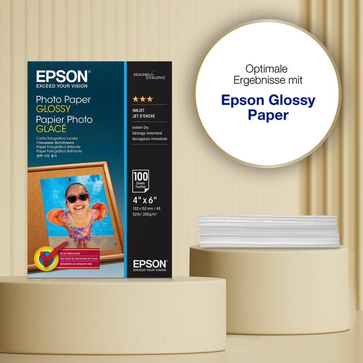 Image du produit Epson Brillant (200 g/m², 10 x 15 cm, 100 x)