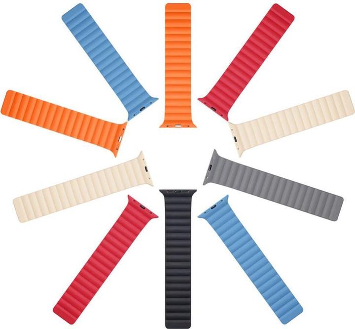 Actual product image Dux Ducis magnetic strap watch strap 7/6/5/4/3/2 (40 mm, 38 mm, 41 mm, Silicone, Apple Watch Series 2, Apple Watch Series 3, Apple Watch Series 1, Apple Watch Series 4, Apple Watch Series 5, Apple Watch Series 6, Apple Watch Series 7, Apple Watch Series 8, Apple Watch Series 9, Apple Watch SE)