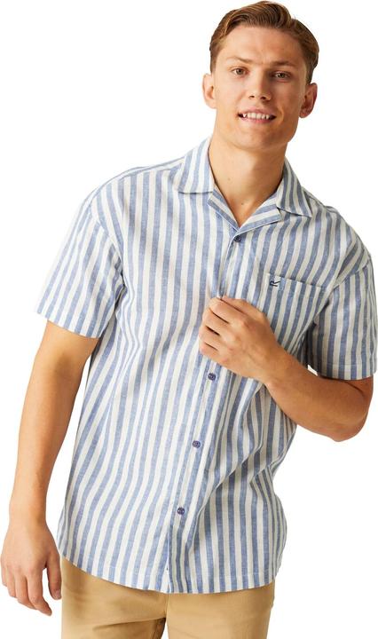 Actual product image Regatta Mens Shorebay II Stripe Short-Sleeved Shirt (L)