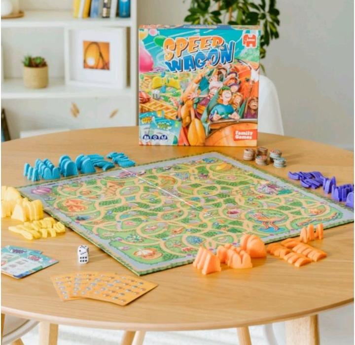 Immagine prodotto Jumbo Speedwagon, d/f/i da 8 anni, 2-4 giocatori, emozionante gioco di montagne russe. (Tedesco)
