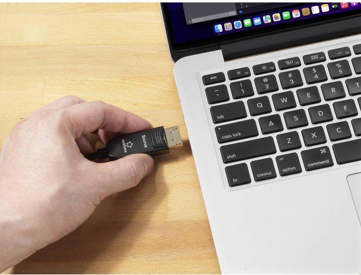 Image du produit Renkforce Fibre optique / Câble de connexion DisplayPort Connecteur DisplayPort, DisplayPor (30 m, DisplayPort)