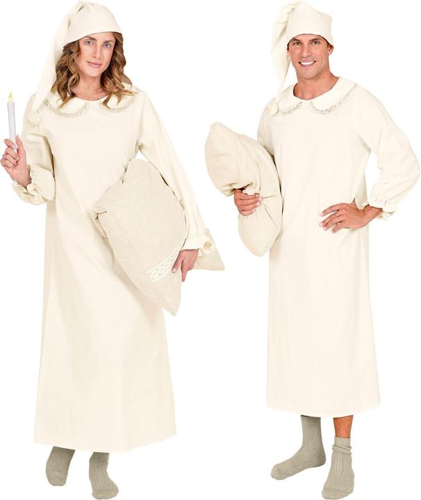 Actual product image Widmann Nightgown vintage with cap (L, XL)