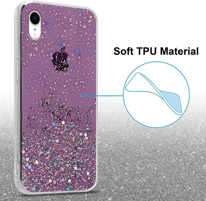 Actual product image Cadorabo TPU cover sparkling glitter (Apple iPhone XR)