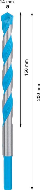Produktbild Bosch Professional Zubehör EXPERT CYL-9 MultiConstruction Bohrer, 14 x 150 x 200 mm (14 Millimeter)