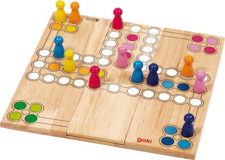Image du produit Goki Variable de jeu Ludo en bois (Allemand)