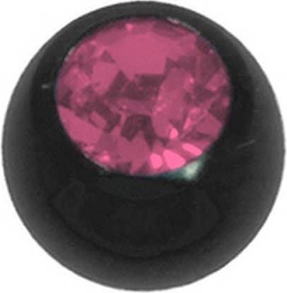 Image du produit Bijouteria Piercing (Cristal Premium, Acier chirurgical 316L, Revêtement PVD (noir))