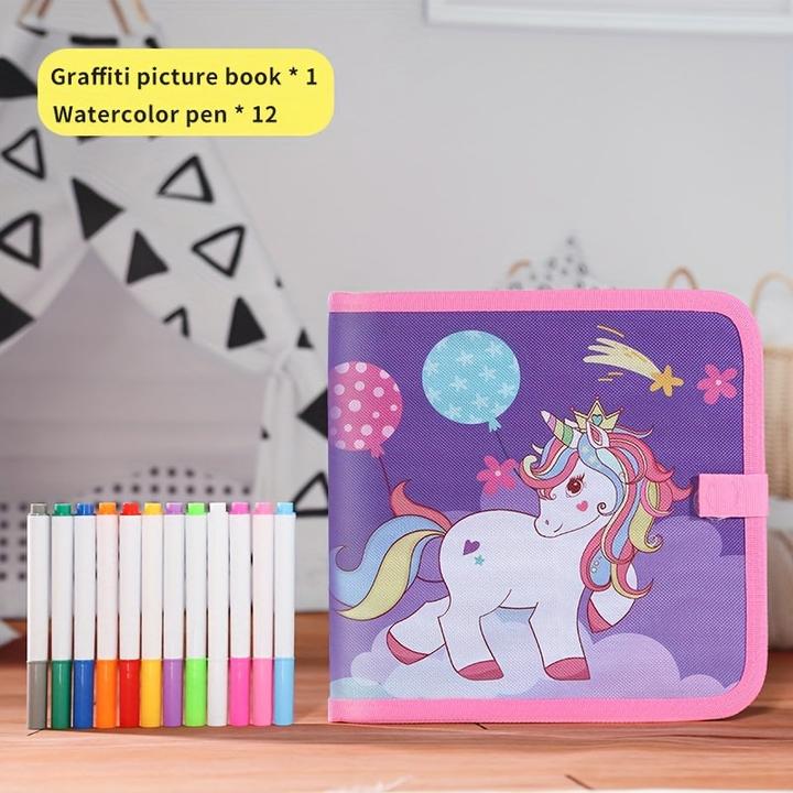 Image du produit Activity Board Enfants Graffiti Small Coloring Board Home Coloriage Portable Dessin Livre pour enfants