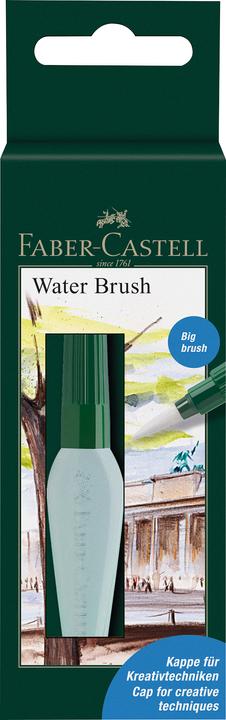 Image du produit Faber-Castell Pinceau pour réservoir d'eau ""Water Brush"", pinceau large avec poils synthétiques, capacité : 6 ml