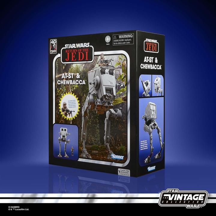 Actual product image Hasbro Star Wars Episode VI - AT-ST & Chewbacca