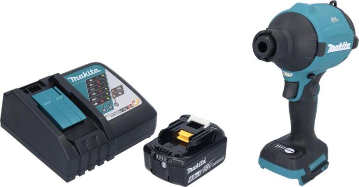 Image du produit Makita DAS 180 RM1 Souffleur sans fil 18 V Brushless + 1x batterie 4,0 Ah + chargeur (Fonctionnement sur batterie, Aspirateurs à feuilles)
