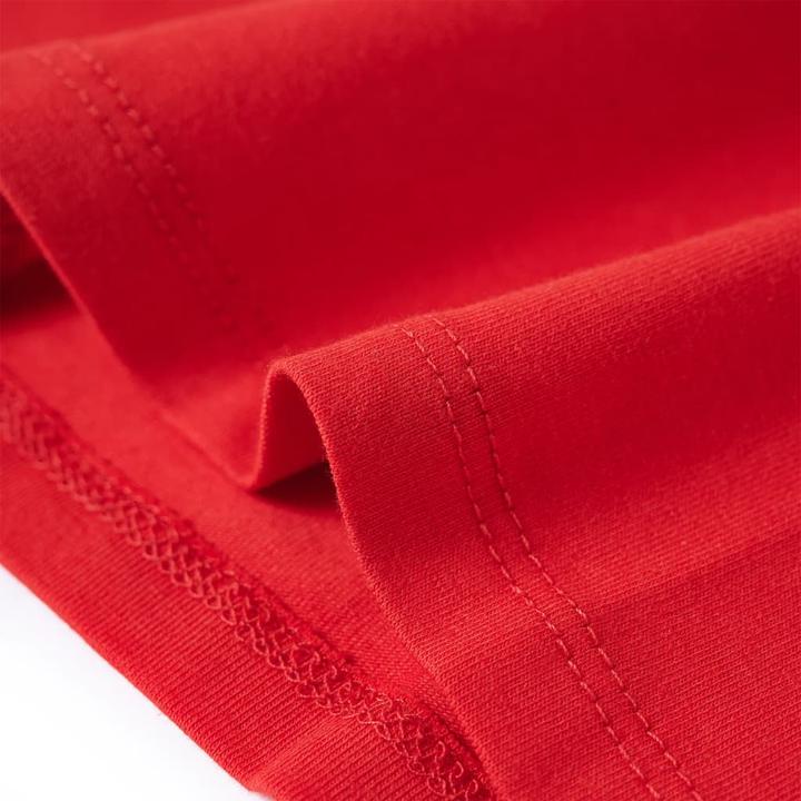 Actual product image VidaXL Children's long-sleeved shirt red 92,Material: 95 % cotton. 5 (92)