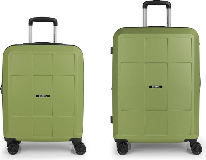 Actual product image Gabol Montreal 4-wheel suitcase set, 2-piece with expansion fold (110 l)