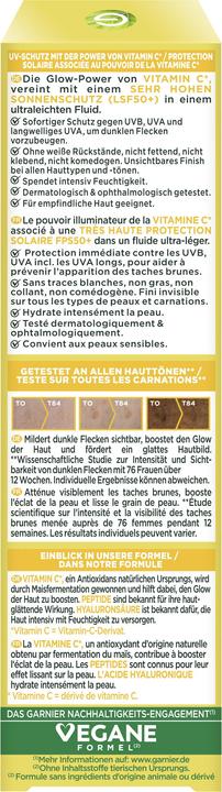 Produktbild Garnier Bright Complete (40 ml, Gesichtsfluid, SPF 50+)