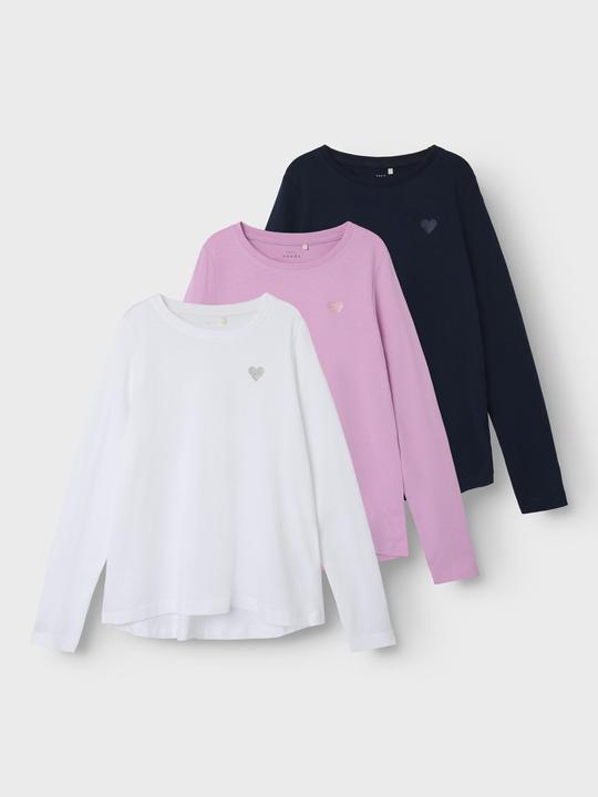 Image du produit Name it Lot de 3 tops loose fit à manches longues (116)