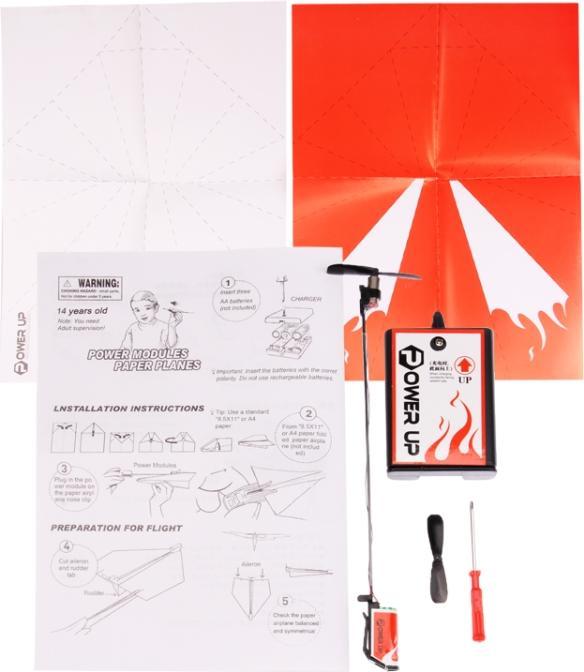 Actual product image Ueli Express Motorised paper aeroplane