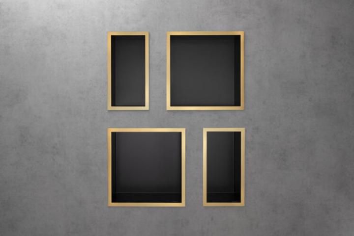 Actual product image hansgrohe HG wall niche XtraStoris Individual ma-sw 300x300x100mm design frame pol. go