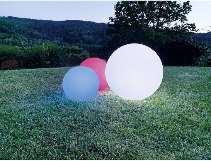 Actual product image Megatron Battery ball light Litta S RGB/W BT-Laut. Ø25cm (40 lm)