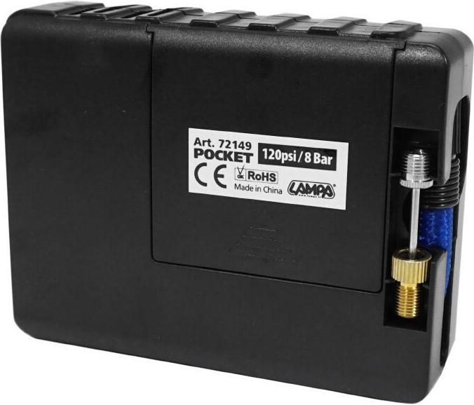 Produktbild P2R Universal-Taschenkompressor mit Led-Taschenlampe 8 bar (8 Batterien aa) (8 Bar)