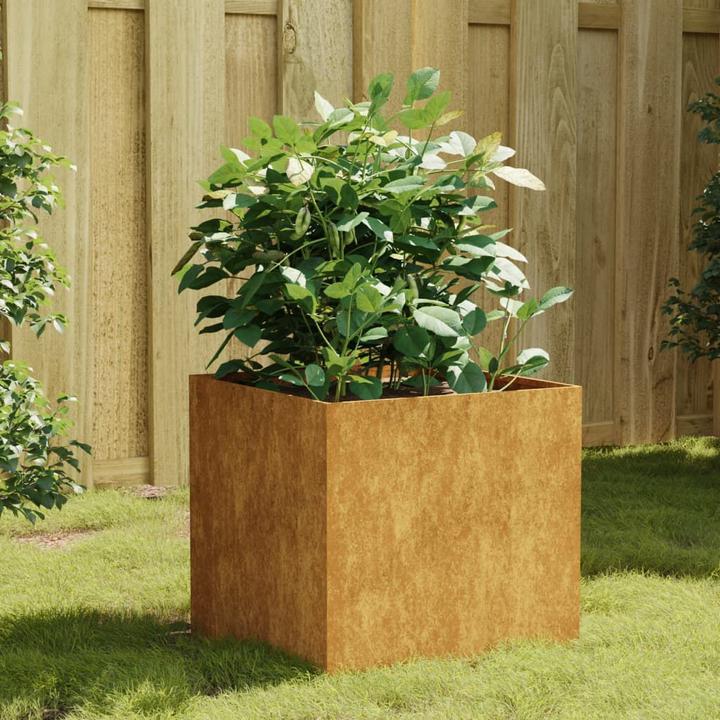Image du produit VidaXL Pflanzkübel 40x41x40 cm Cortenstahl, Farbe: Rostig