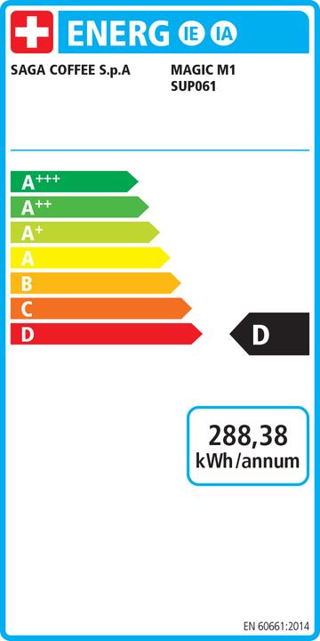 Energy Label Saeco Magic M1