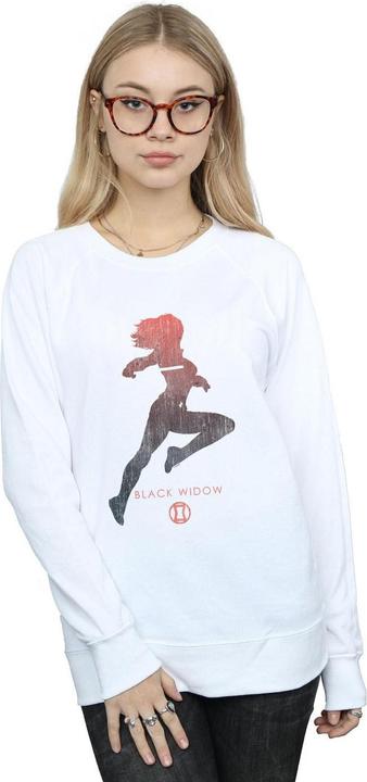 Actual product image Womens/Ladies Black Widow Silhouette Sweatshirt (S)