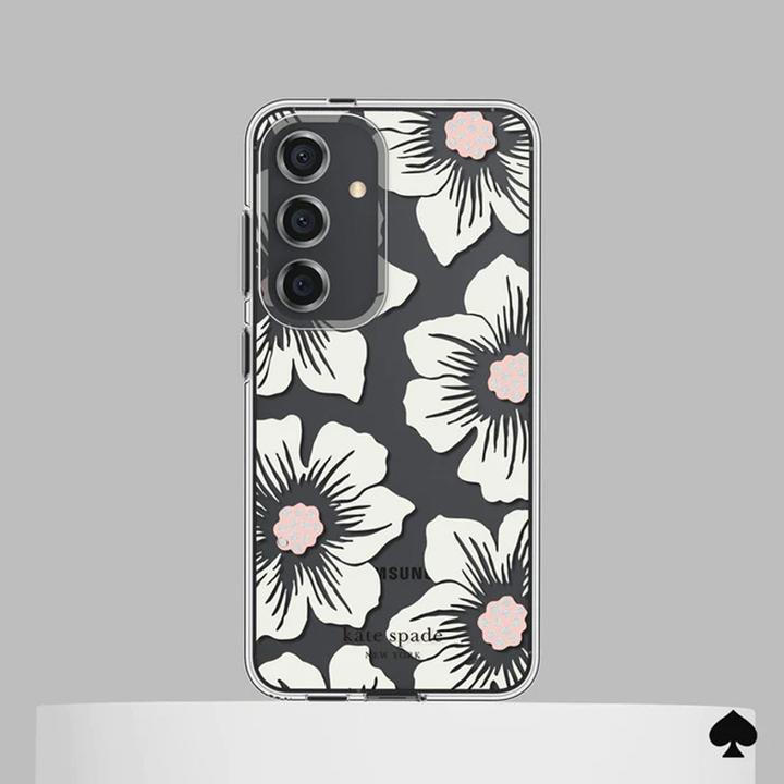 Actual product image Kate Spade Protective cover - Samsung Galaxy S24 cover (Hollyhock Cream) (Samsung Galaxy S24)