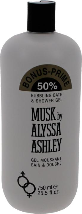 Actual product image Alyssa Ashley Musk Bubbling Bath & Shower Gel (750 ml)