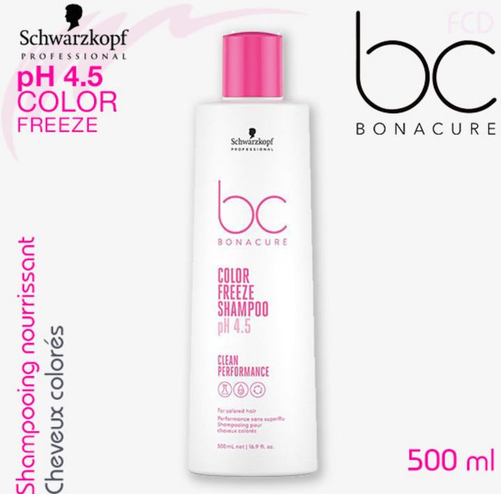 Actual product image Schwarzkopf BC Color Freeze - Shampoo (500 ml, Liquid shampoo)