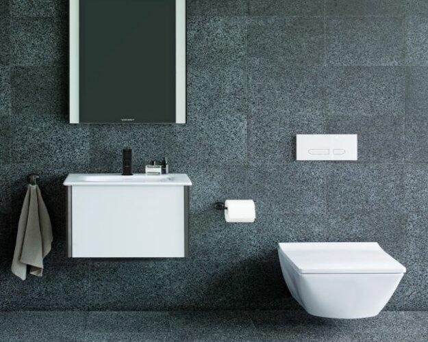 Actual product image Duravit Single lever basin mixer C.1 S with pop-up waste black matt