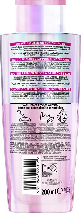 L'Oréal Paris Glycolic Gloss (200 ml, Flüssiges Shampoo)
