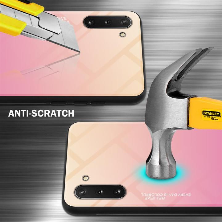 Actual product image Cadorabo TPU 2 colors glass cover (Samsung Galaxy Note 10)