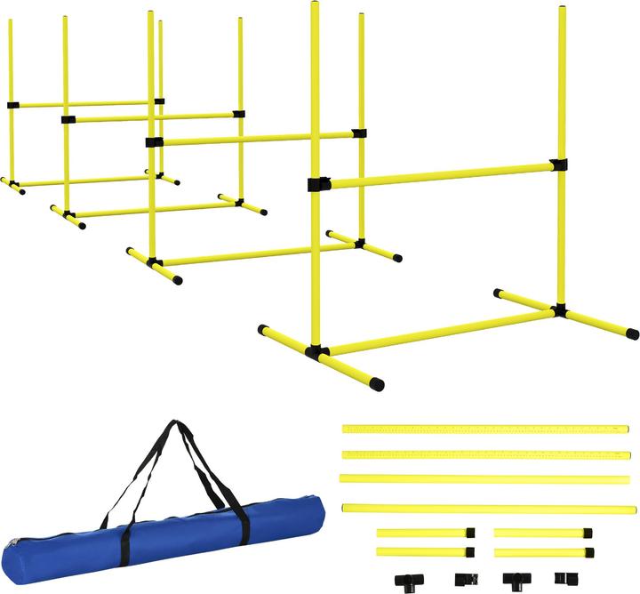 PawHut Agility-Ausrüstung Kunststoff Gelb (Destrezza)
