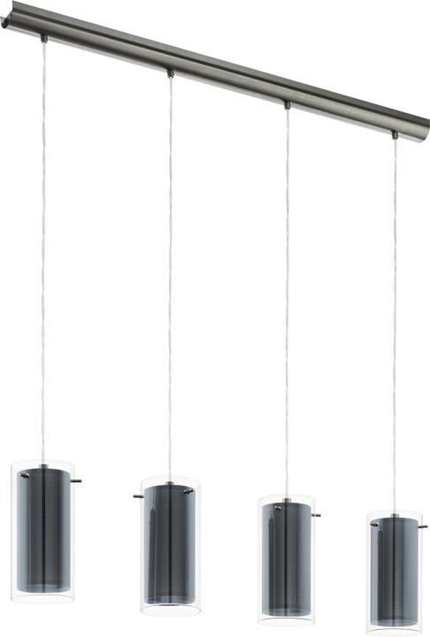 Actual product image EGLO Pendant lamp PINTO TEXTIL 4x E27, nickel (E27)