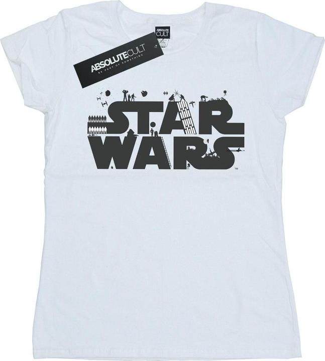 Actual product image Star Wars Womens/Ladies Minimalist Logo Cotton T-Shirt (M)