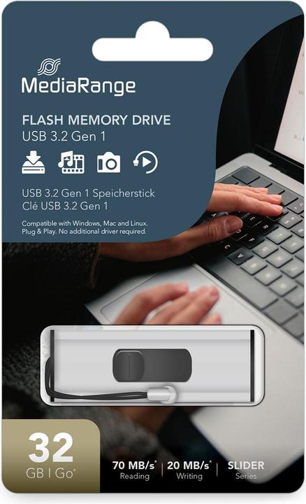 Image du produit MediaRange SuperSpeed (32 Go, USB-A, USB 3.0)