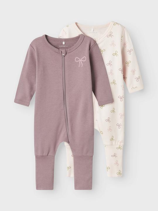 Actual product image Name it Nbfnightsuit 2p Zip Ff Pink Bow Noos (62)