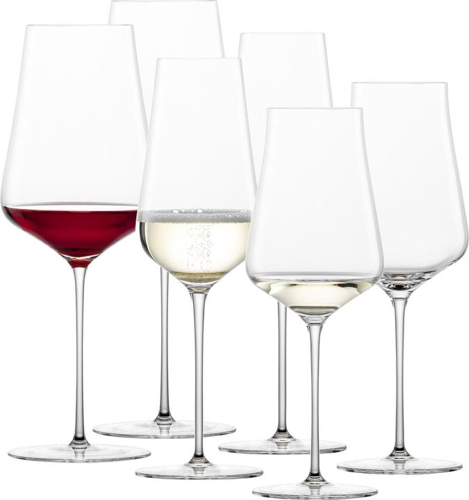 Actual product image Zwiesel Bordeaux Weisswein Champagner Gläser Duo (6 Glasses, White wine glasses)