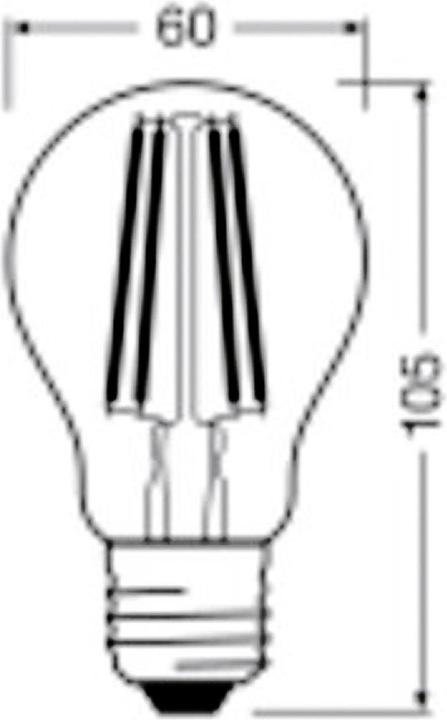 Immagine prodotto Osram Filamento Led Classic A (E27, 2.50 W, 525 lm, 1 x, A)