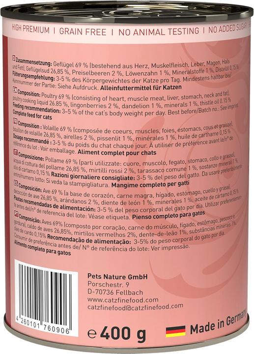 Immagine prodotto Catz Finefood No.03 Pollame (Adulto, 1 pz., 400 g)