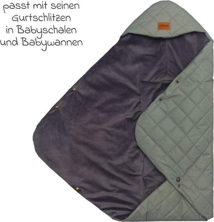 Produktbild Fillikid Fusssäcke für Babyschalen & Babywannen Einschlagdecke Palü für Babyschalen und Babywannen