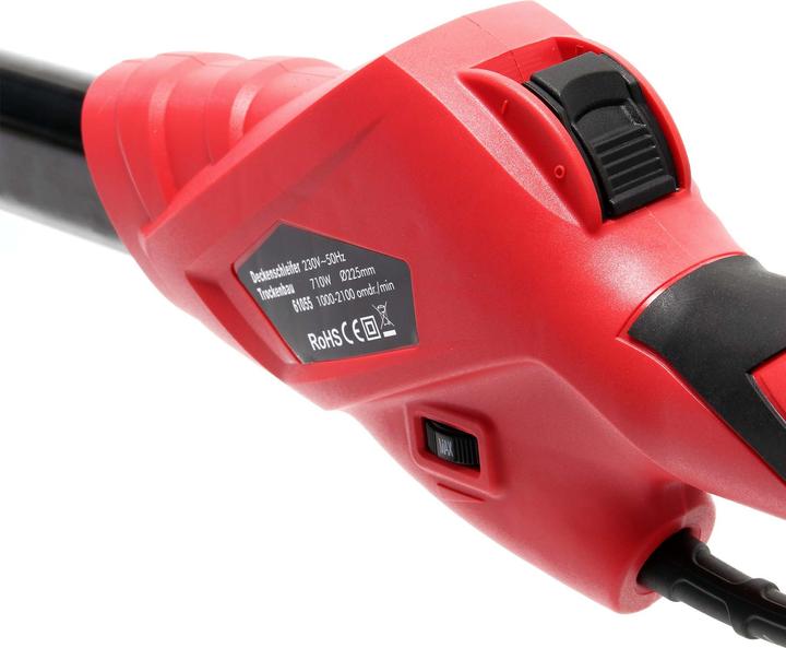 Actual product image Wiltec Drywall Sander 710W & ⌀225mm Sanding Discs for Ceilings, Walls (Dry grinder, 710 W)