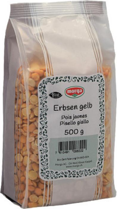 Produktbild Morga Erbsen gelb Bio Btl 500 g (500 g)
