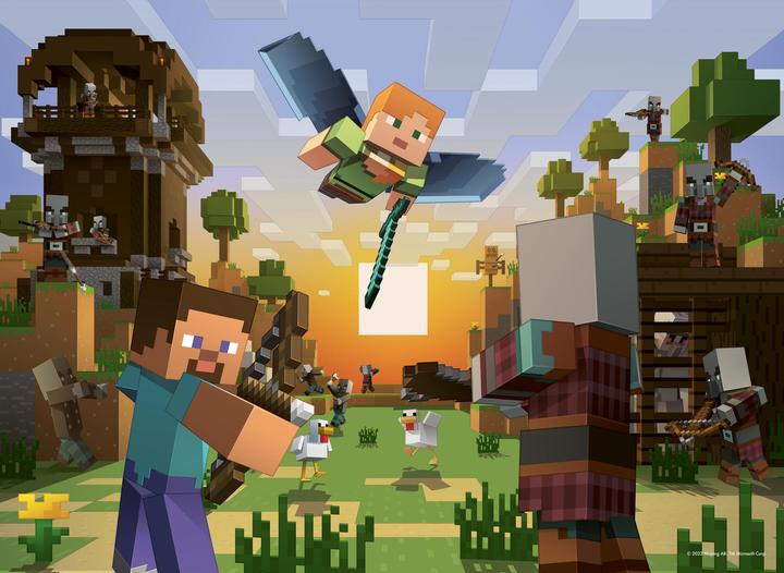 Image du produit Ravensburger Puzzle Minecraft 4x100pzs (100 pièces)